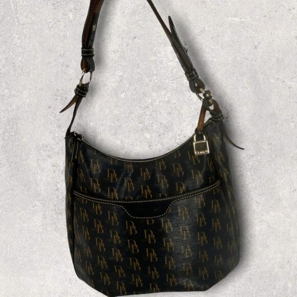 Dooney Bourke‎ 1975 Signature East West Collins Handbag Purse Brown Leather Bag - Picture 14 of 14